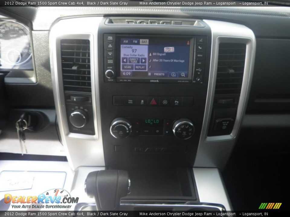 2012 Dodge Ram 1500 Sport Crew Cab 4x4 Black / Dark Slate Gray Photo #7