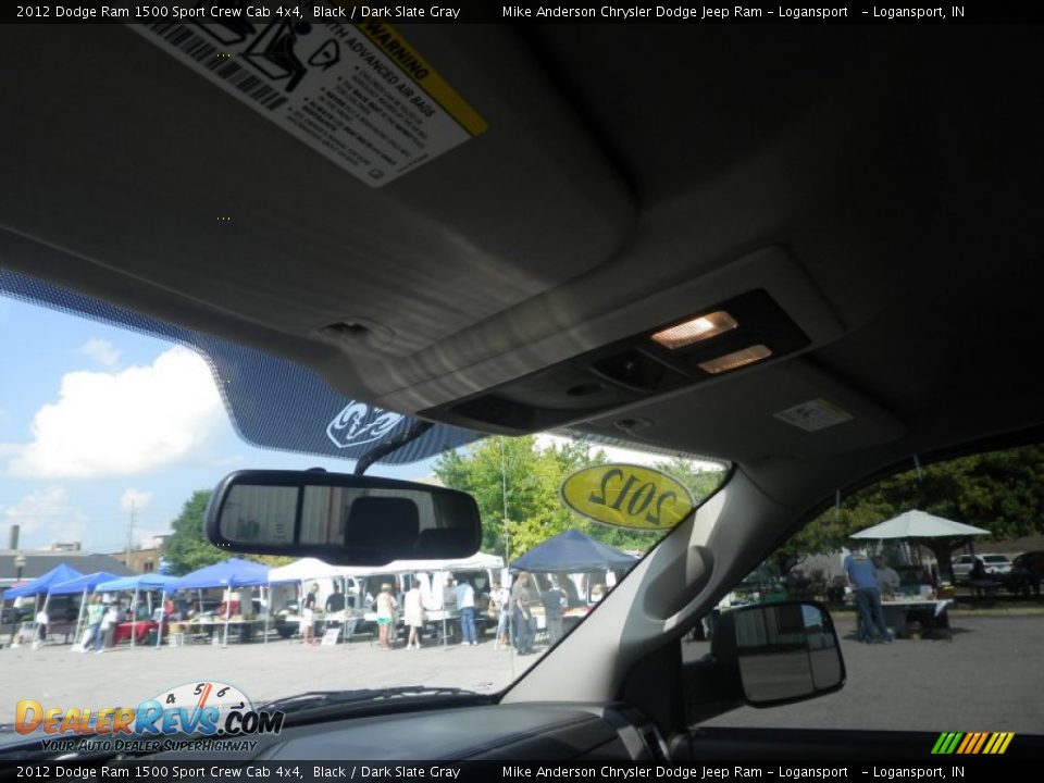 2012 Dodge Ram 1500 Sport Crew Cab 4x4 Black / Dark Slate Gray Photo #9