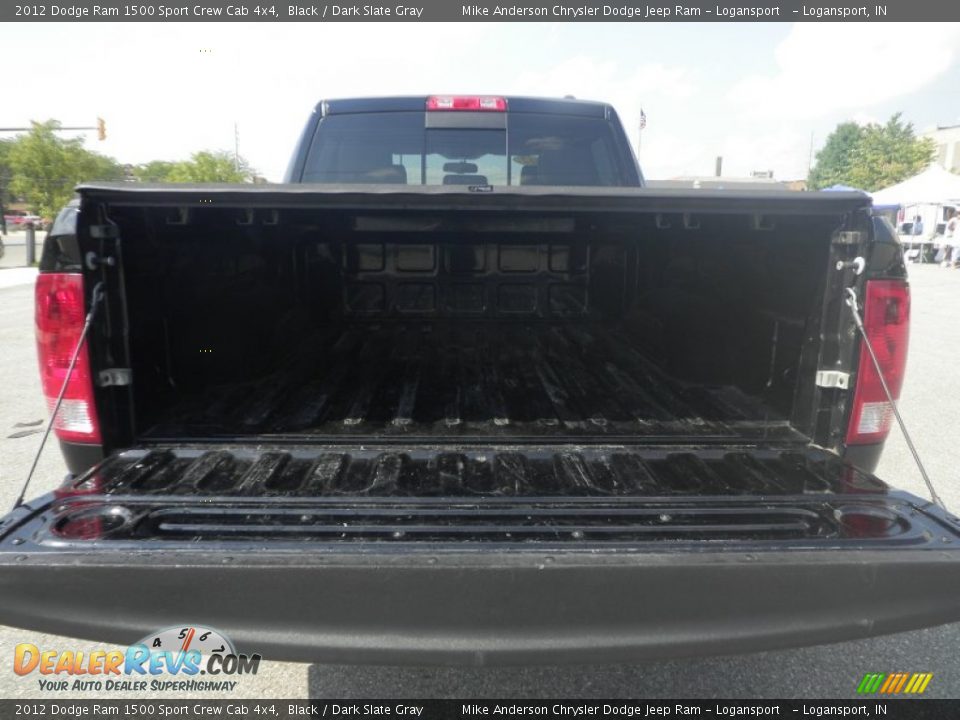 2012 Dodge Ram 1500 Sport Crew Cab 4x4 Black / Dark Slate Gray Photo #12