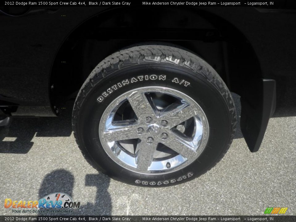 2012 Dodge Ram 1500 Sport Crew Cab 4x4 Black / Dark Slate Gray Photo #14