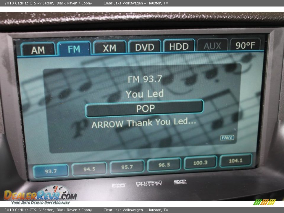 2010 Cadillac CTS -V Sedan Black Raven / Ebony Photo #23