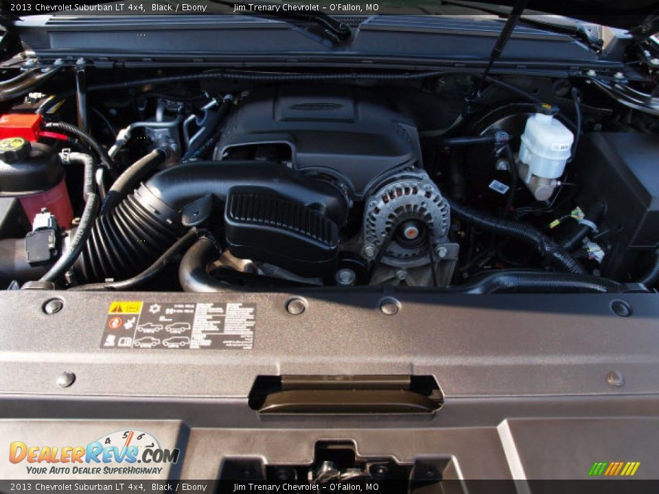 2013 Chevrolet Suburban LT 4x4 Black / Ebony Photo #7
