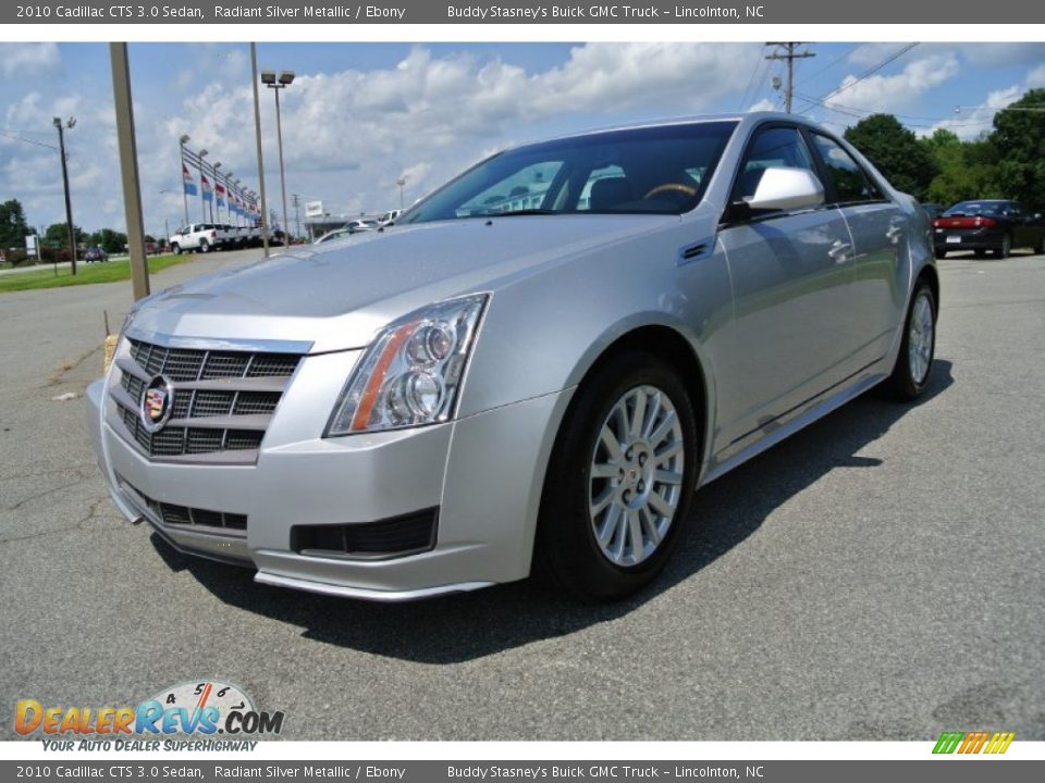 2010 Cadillac CTS 3.0 Sedan Radiant Silver Metallic / Ebony Photo #1