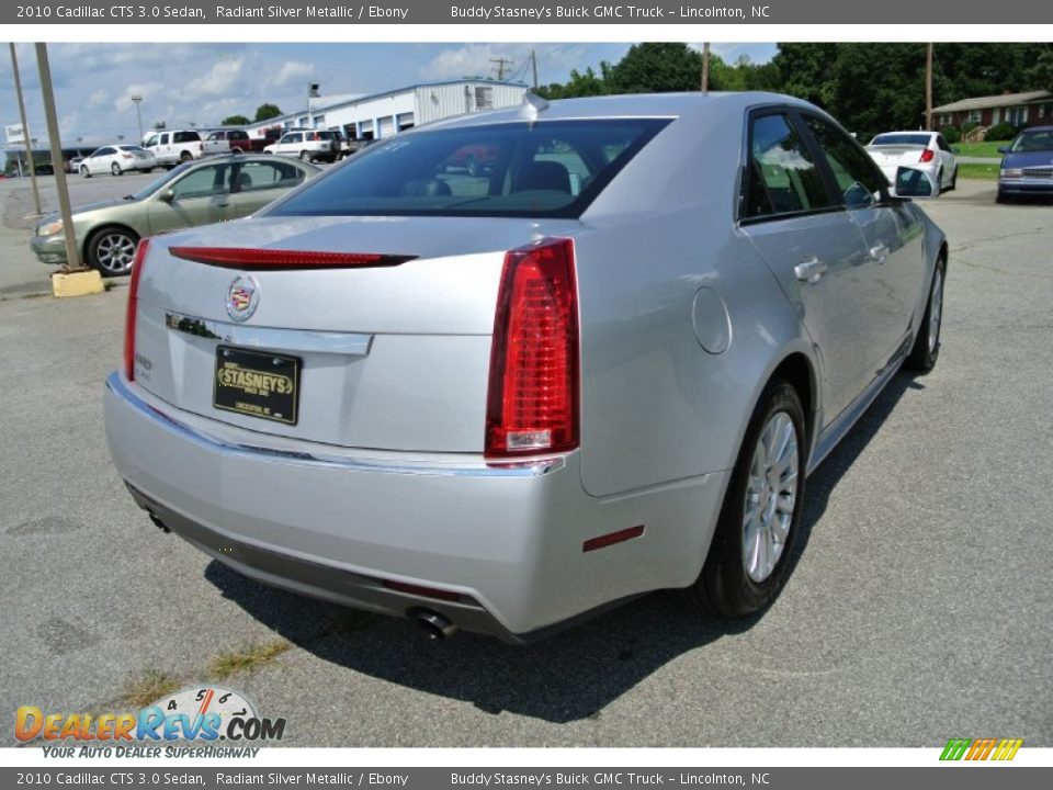 2010 Cadillac CTS 3.0 Sedan Radiant Silver Metallic / Ebony Photo #5