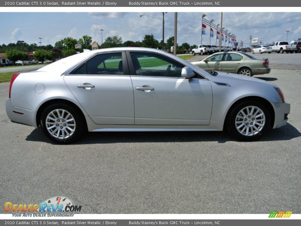2010 Cadillac CTS 3.0 Sedan Radiant Silver Metallic / Ebony Photo #6