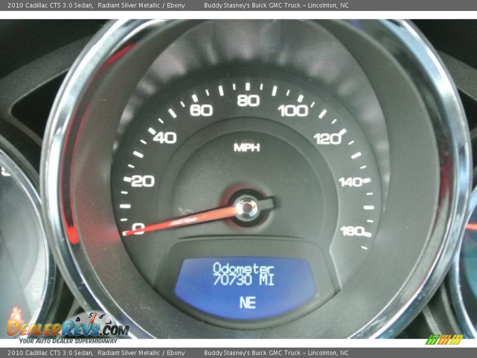 2010 Cadillac CTS 3.0 Sedan Radiant Silver Metallic / Ebony Photo #13