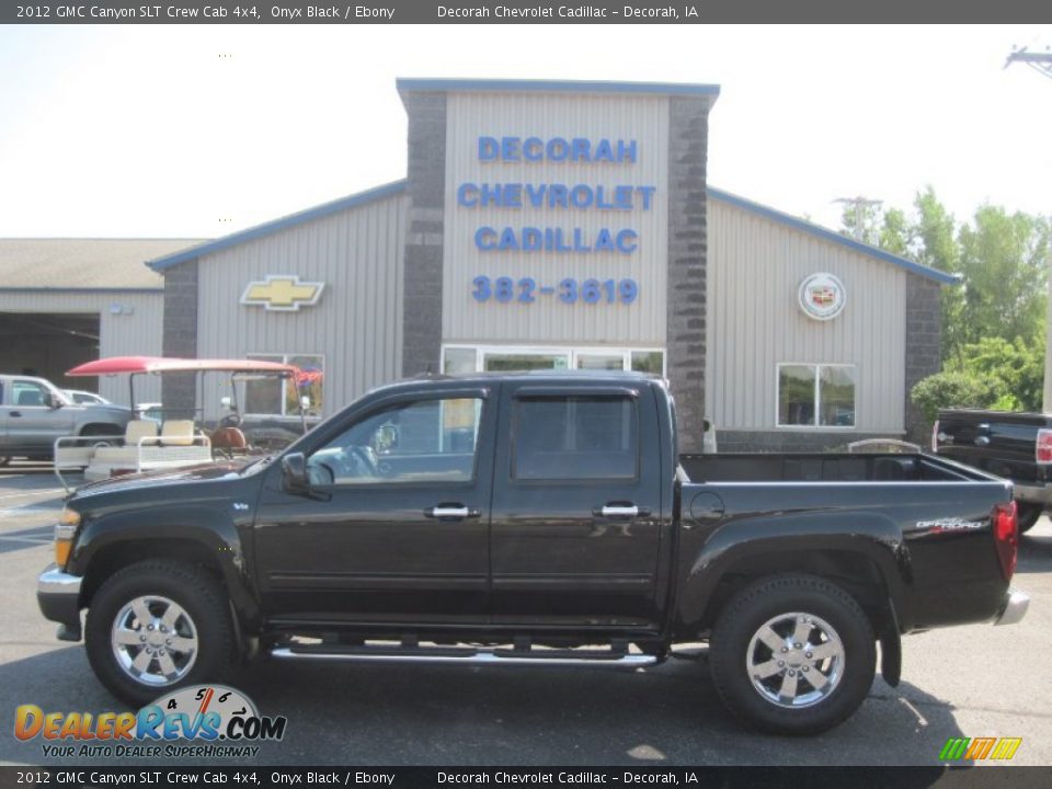 2012 GMC Canyon SLT Crew Cab 4x4 Onyx Black / Ebony Photo #1