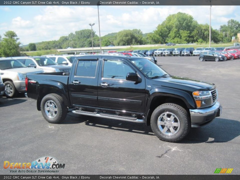 Onyx Black 2012 GMC Canyon SLT Crew Cab 4x4 Photo #3