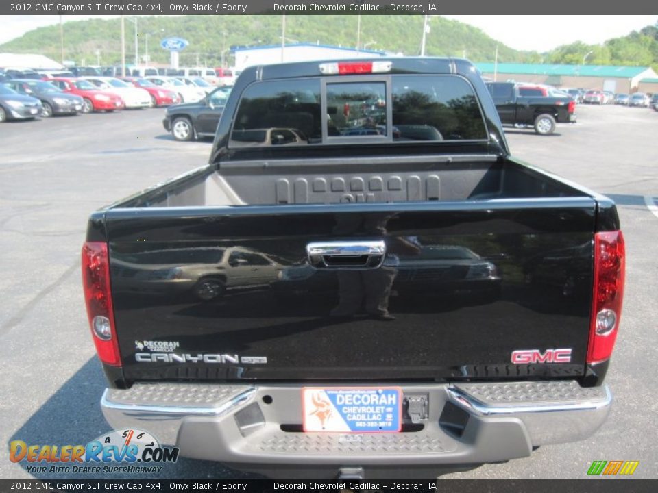 2012 GMC Canyon SLT Crew Cab 4x4 Onyx Black / Ebony Photo #5