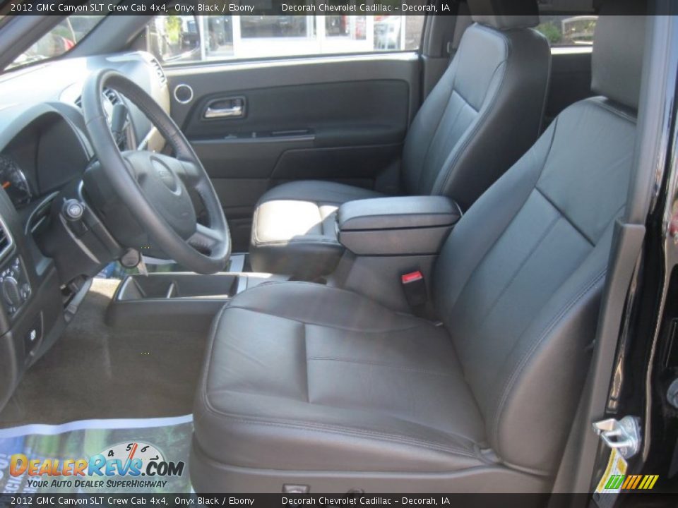 2012 GMC Canyon SLT Crew Cab 4x4 Onyx Black / Ebony Photo #8