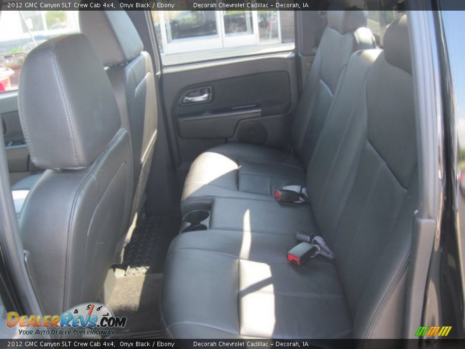 2012 GMC Canyon SLT Crew Cab 4x4 Onyx Black / Ebony Photo #9