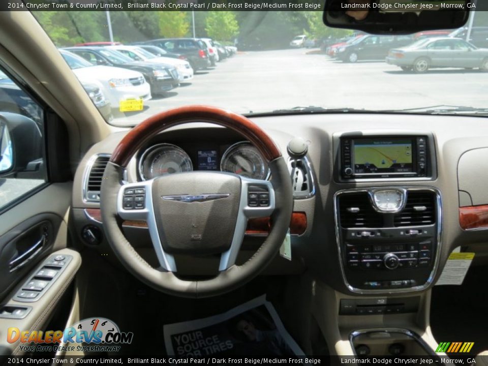 2014 Chrysler Town & Country Limited Brilliant Black Crystal Pearl / Dark Frost Beige/Medium Frost Beige Photo #7