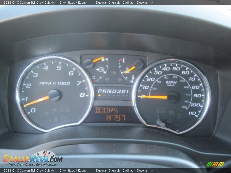 2012 GMC Canyon SLT Crew Cab 4x4 Onyx Black / Ebony Photo #14