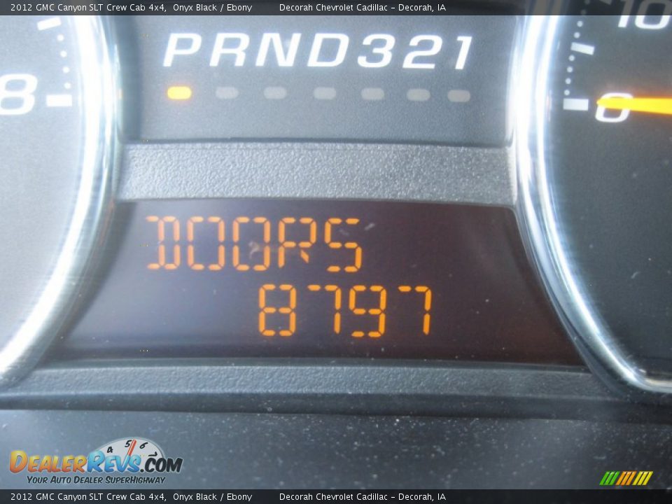 2012 GMC Canyon SLT Crew Cab 4x4 Onyx Black / Ebony Photo #15