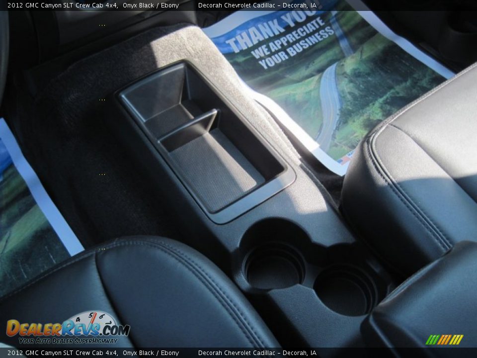 2012 GMC Canyon SLT Crew Cab 4x4 Onyx Black / Ebony Photo #16