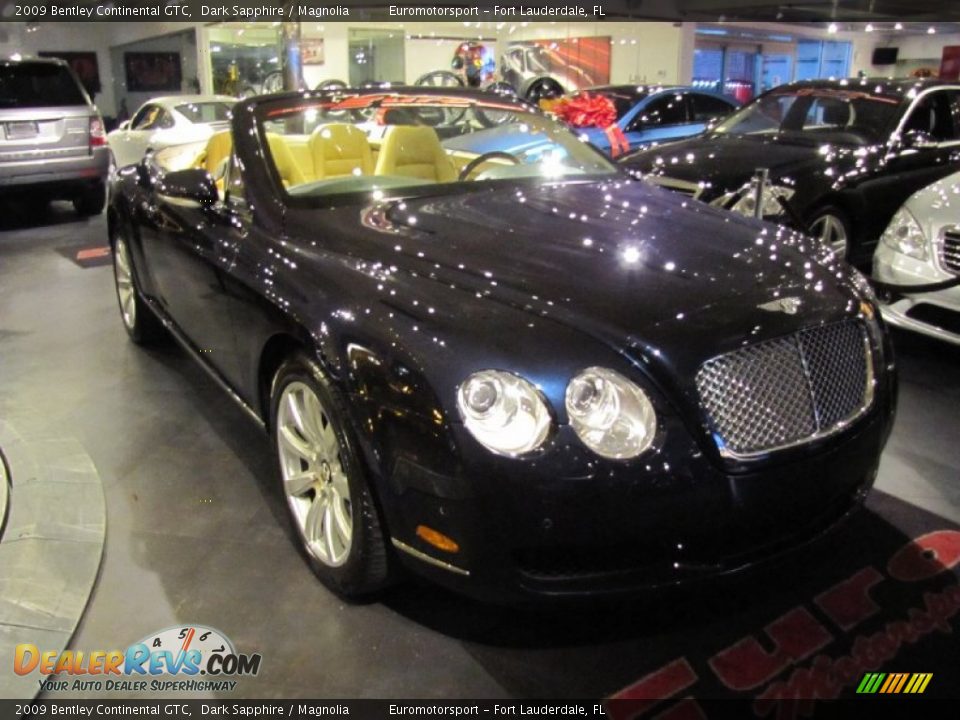 2009 Bentley Continental GTC Dark Sapphire / Magnolia Photo #1