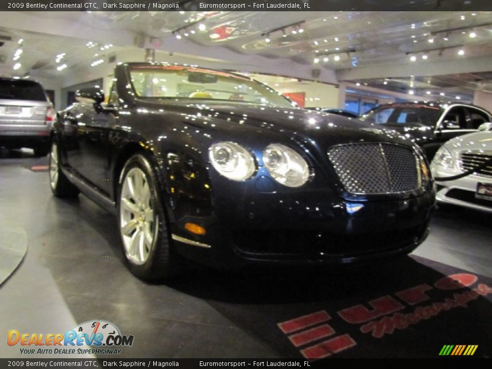 2009 Bentley Continental GTC Dark Sapphire / Magnolia Photo #2