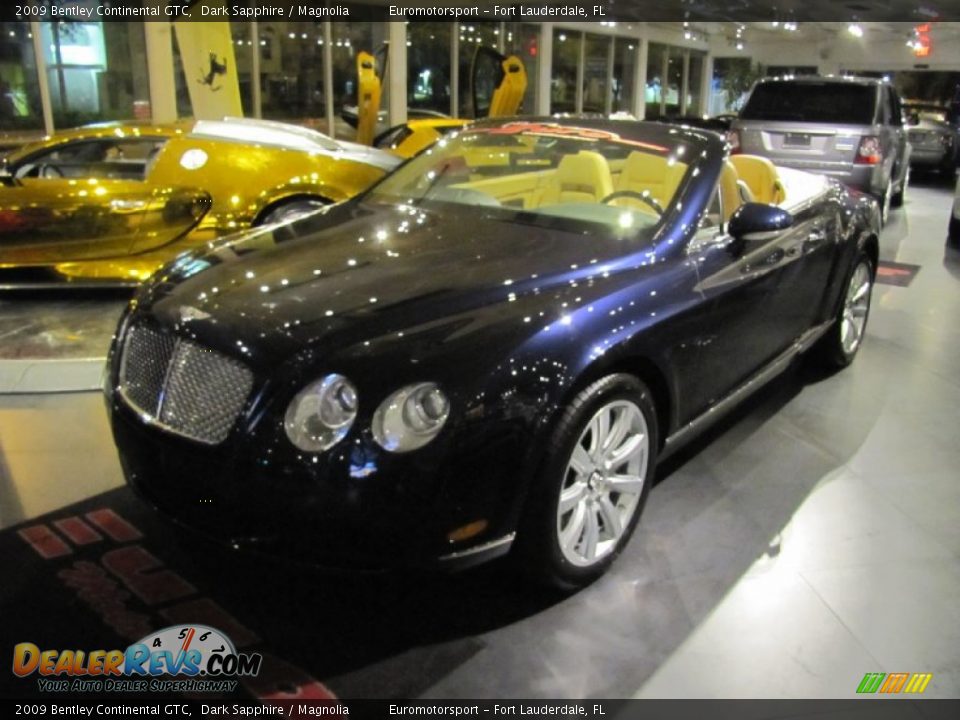 2009 Bentley Continental GTC Dark Sapphire / Magnolia Photo #9