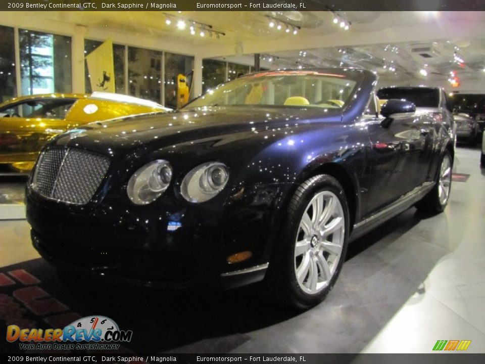 2009 Bentley Continental GTC Dark Sapphire / Magnolia Photo #10