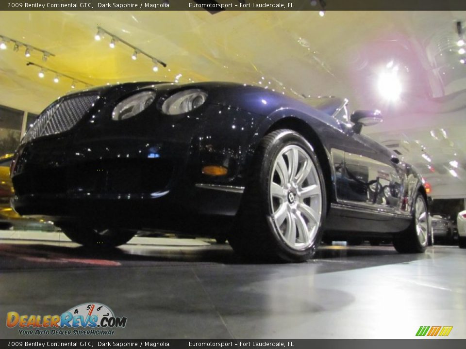 2009 Bentley Continental GTC Dark Sapphire / Magnolia Photo #14