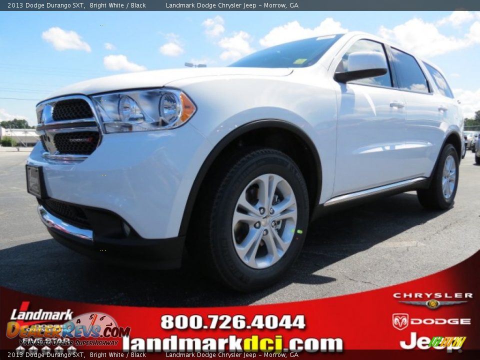 2013 Dodge Durango SXT Bright White / Black Photo #1