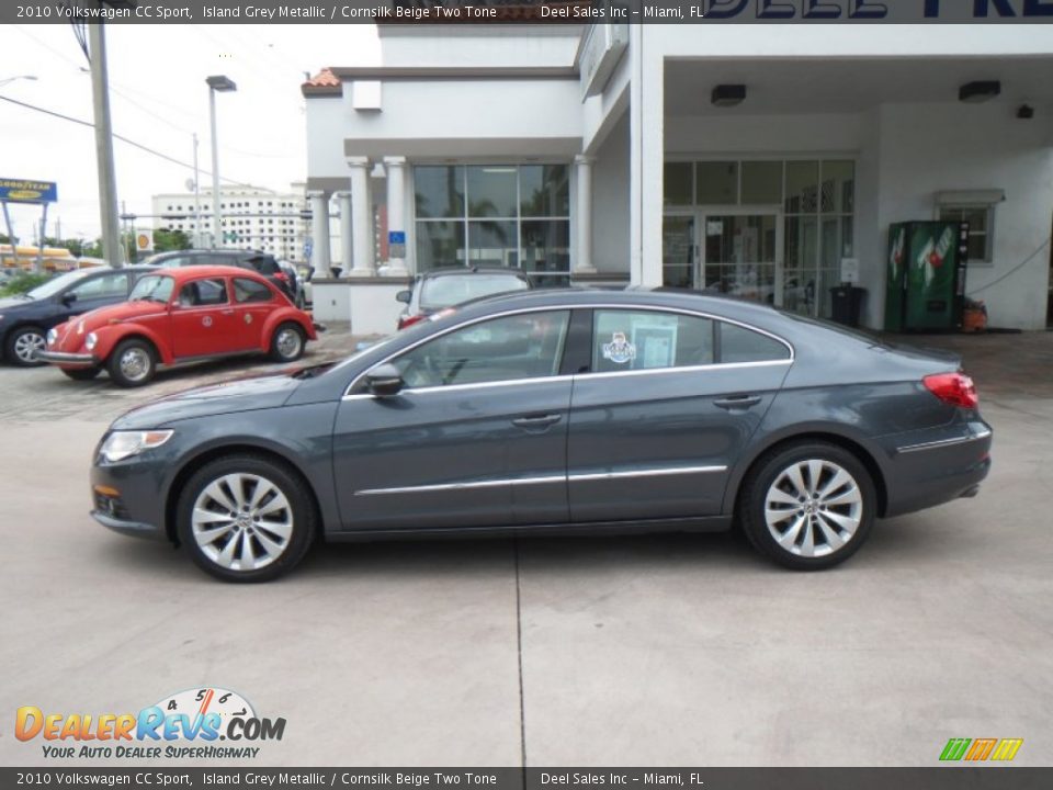 2010 Volkswagen CC Sport Island Grey Metallic / Cornsilk Beige Two Tone Photo #2