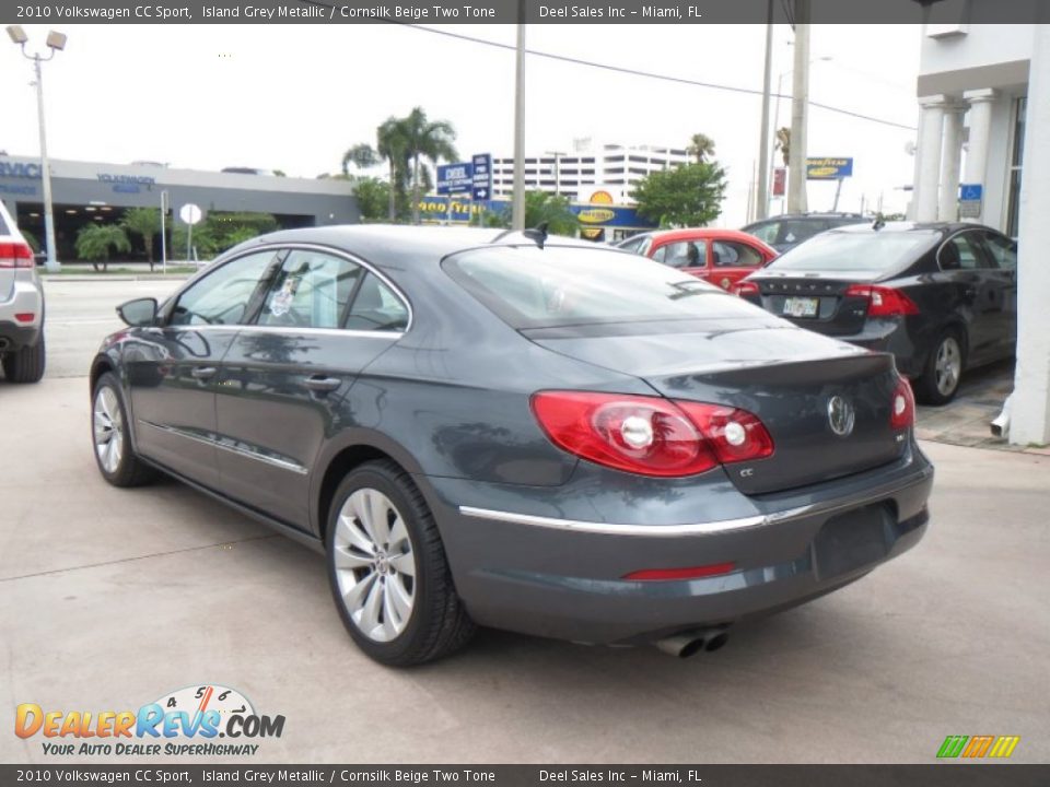 2010 Volkswagen CC Sport Island Grey Metallic / Cornsilk Beige Two Tone Photo #3