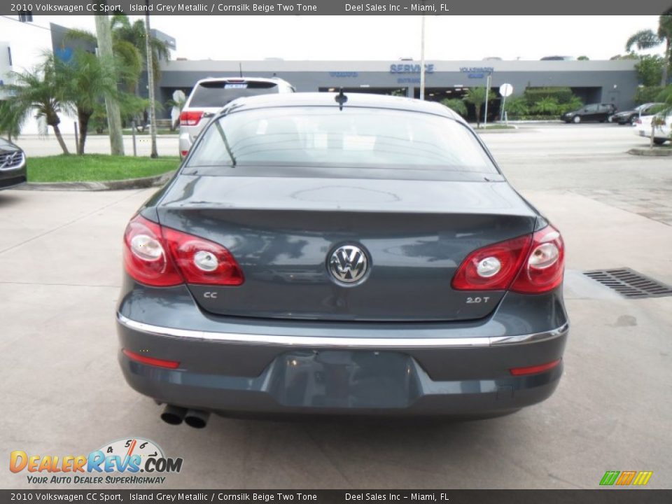 2010 Volkswagen CC Sport Island Grey Metallic / Cornsilk Beige Two Tone Photo #4
