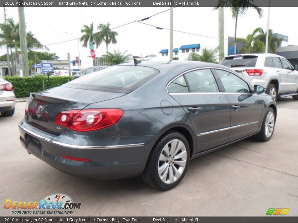 2010 Volkswagen CC Sport Island Grey Metallic / Cornsilk Beige Two Tone Photo #5