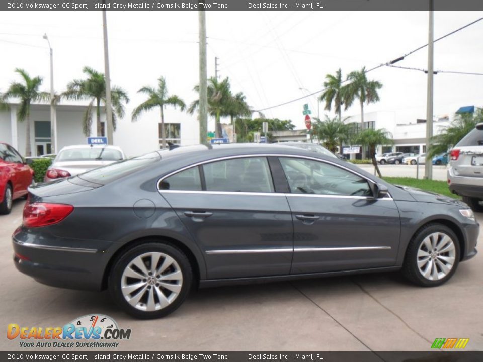 2010 Volkswagen CC Sport Island Grey Metallic / Cornsilk Beige Two Tone Photo #6