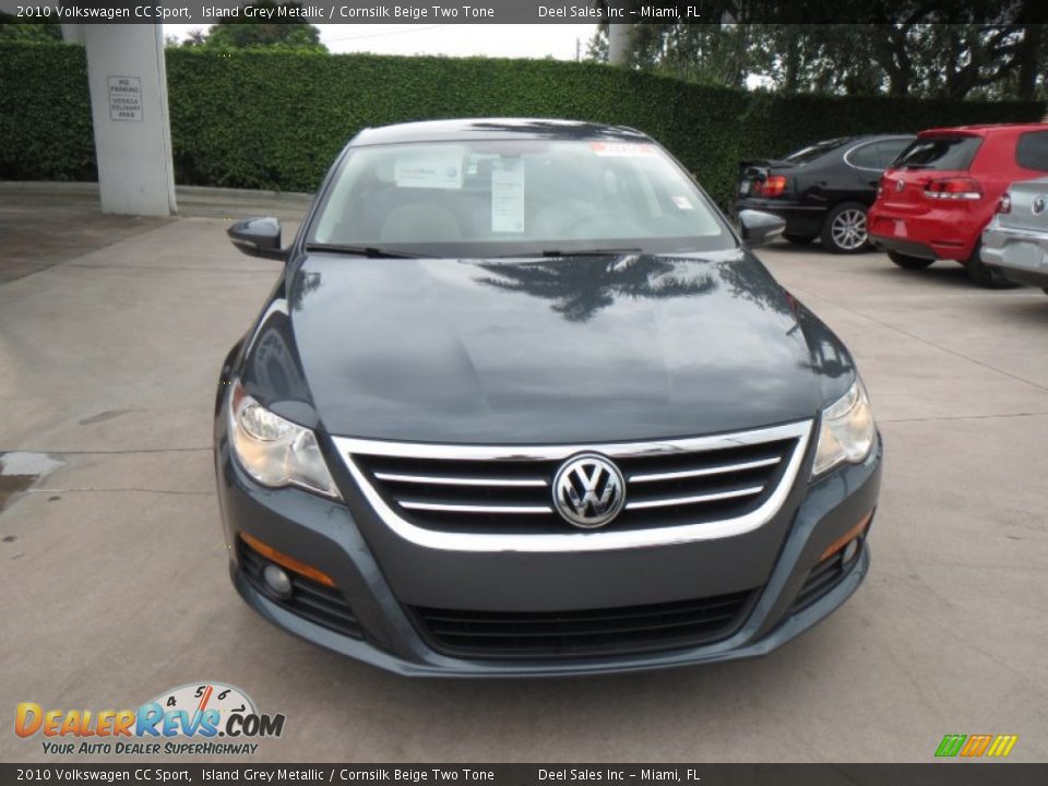 2010 Volkswagen CC Sport Island Grey Metallic / Cornsilk Beige Two Tone Photo #8