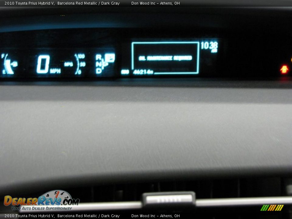 2010 Toyota Prius Hybrid V Barcelona Red Metallic / Dark Gray Photo #22