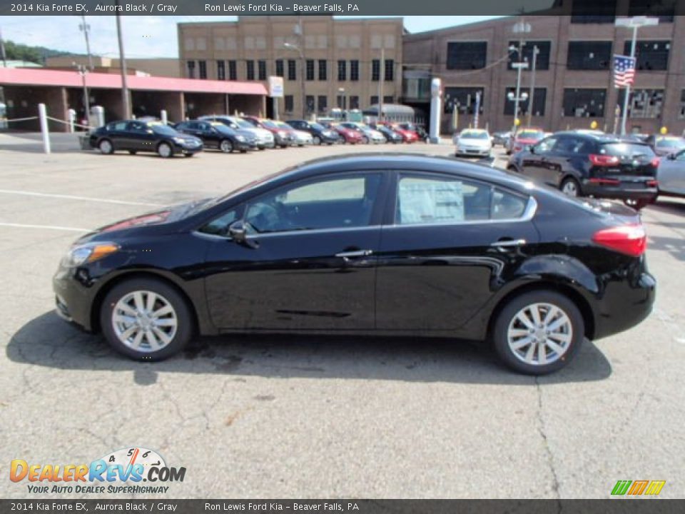 2014 Kia Forte EX Aurora Black / Gray Photo #5