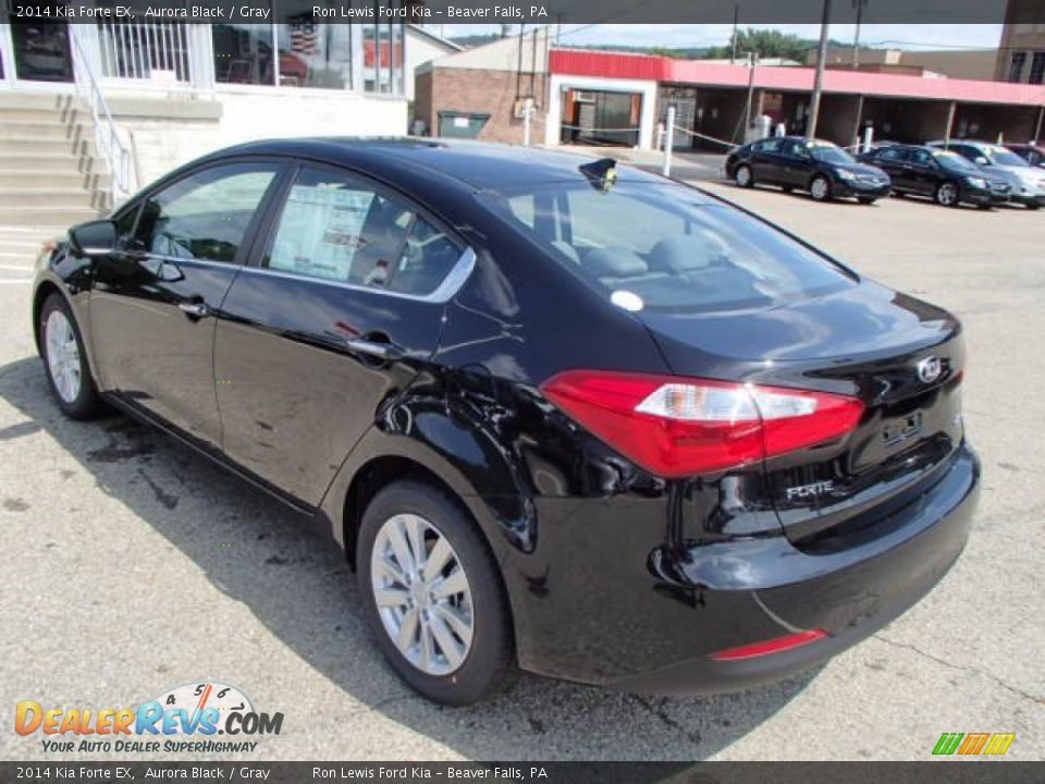 2014 Kia Forte EX Aurora Black / Gray Photo #6