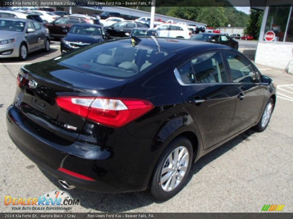 2014 Kia Forte EX Aurora Black / Gray Photo #8