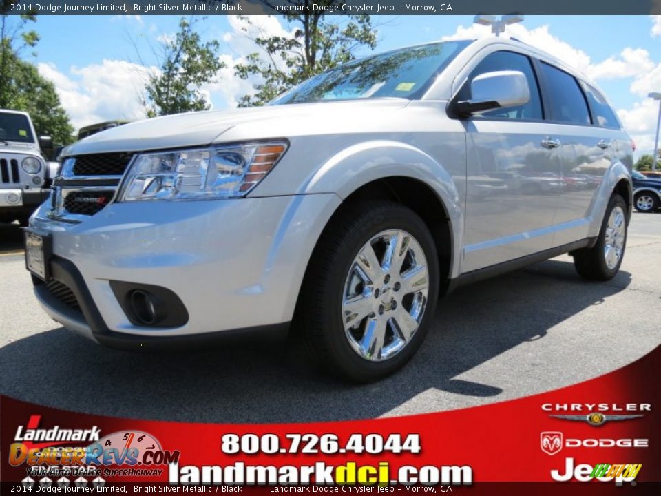 2014 Dodge Journey Limited Bright Silver Metallic / Black Photo #1
