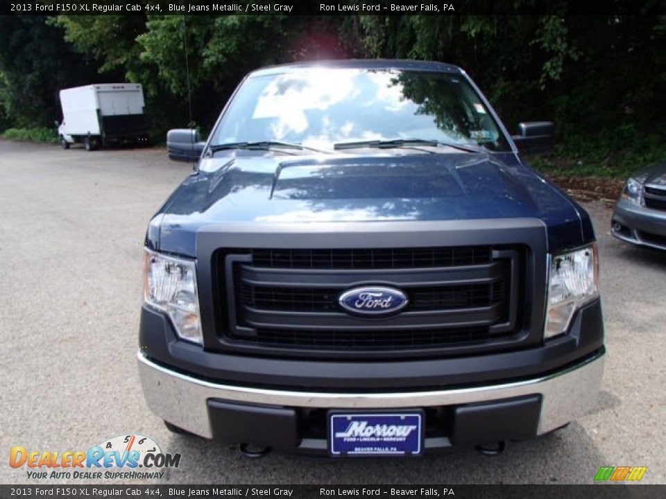 2013 Ford F150 XL Regular Cab 4x4 Blue Jeans Metallic / Steel Gray Photo #3