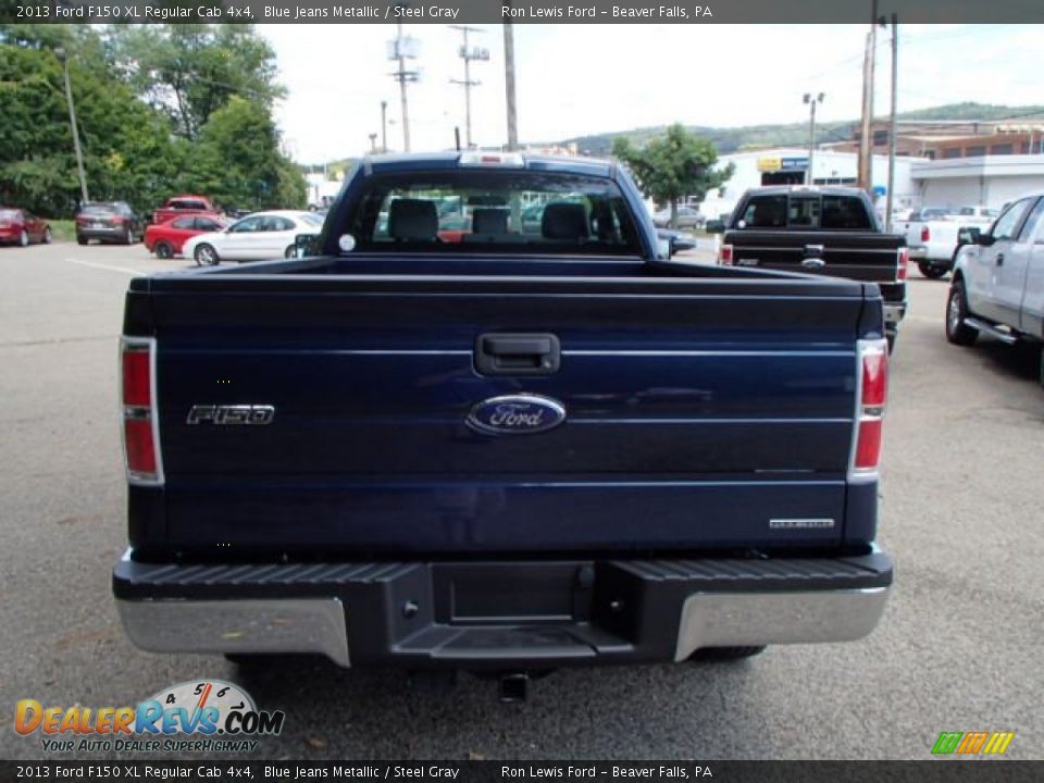 2013 Ford F150 XL Regular Cab 4x4 Blue Jeans Metallic / Steel Gray Photo #7