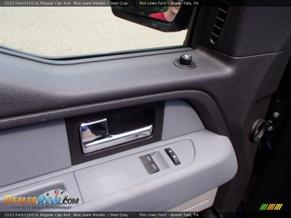 2013 Ford F150 XL Regular Cab 4x4 Blue Jeans Metallic / Steel Gray Photo #13