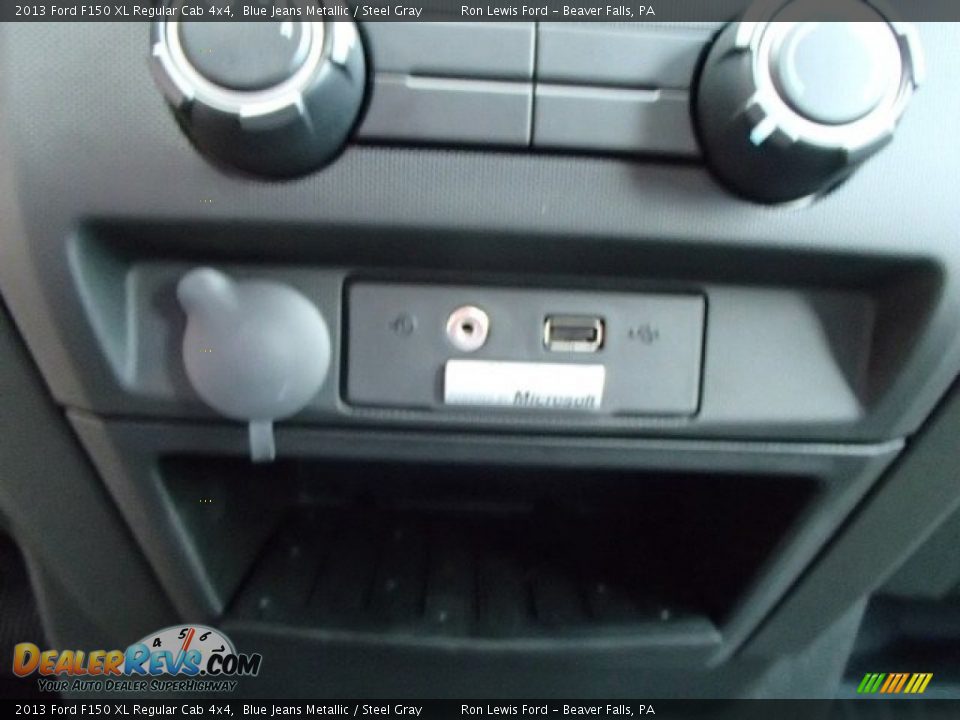 2013 Ford F150 XL Regular Cab 4x4 Blue Jeans Metallic / Steel Gray Photo #16