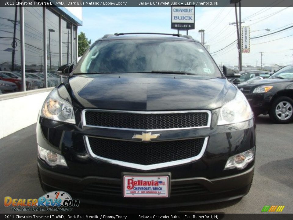 2011 Chevrolet Traverse LT AWD Dark Blue Metallic / Ebony/Ebony Photo #2