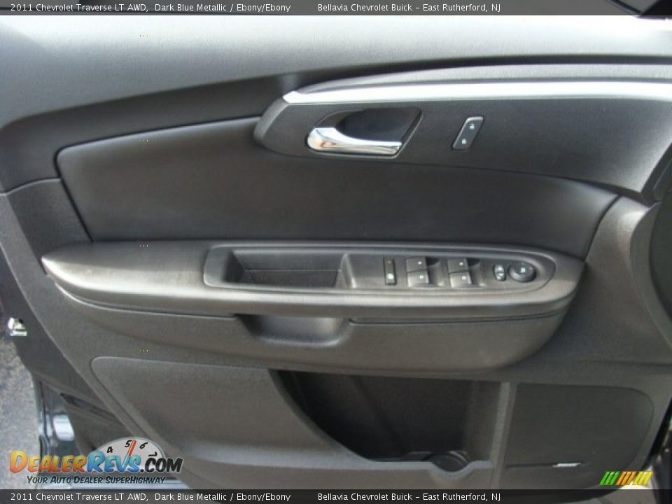2011 Chevrolet Traverse LT AWD Dark Blue Metallic / Ebony/Ebony Photo #6