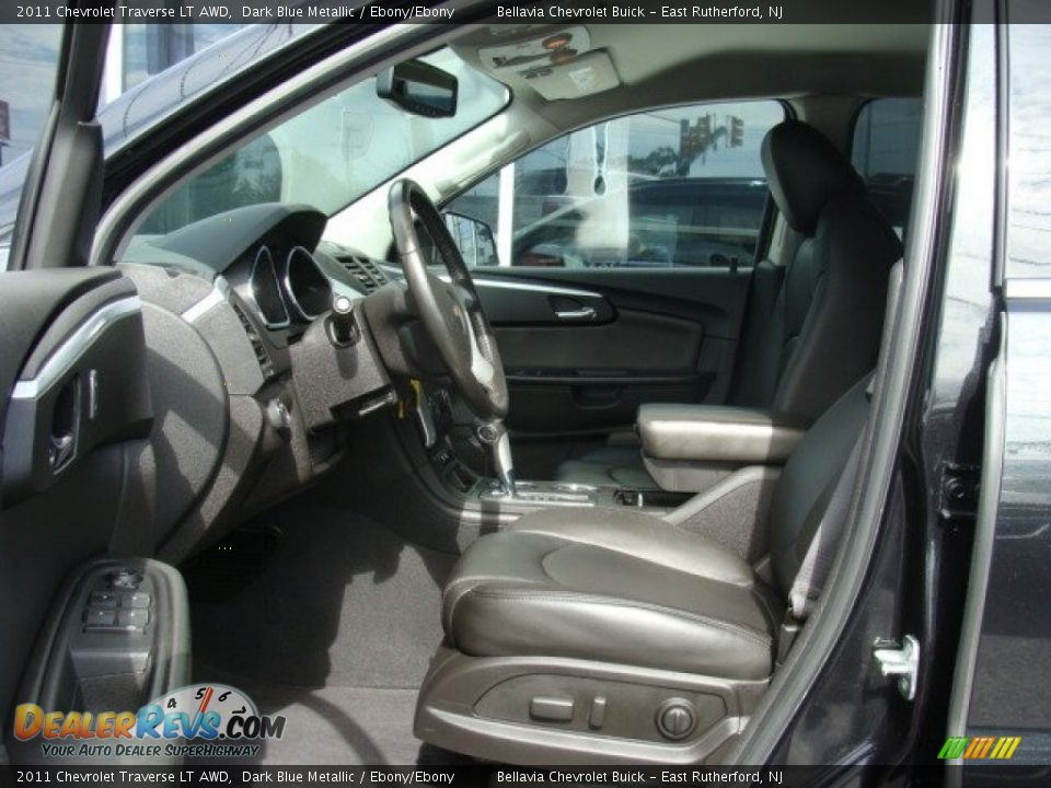 2011 Chevrolet Traverse LT AWD Dark Blue Metallic / Ebony/Ebony Photo #7