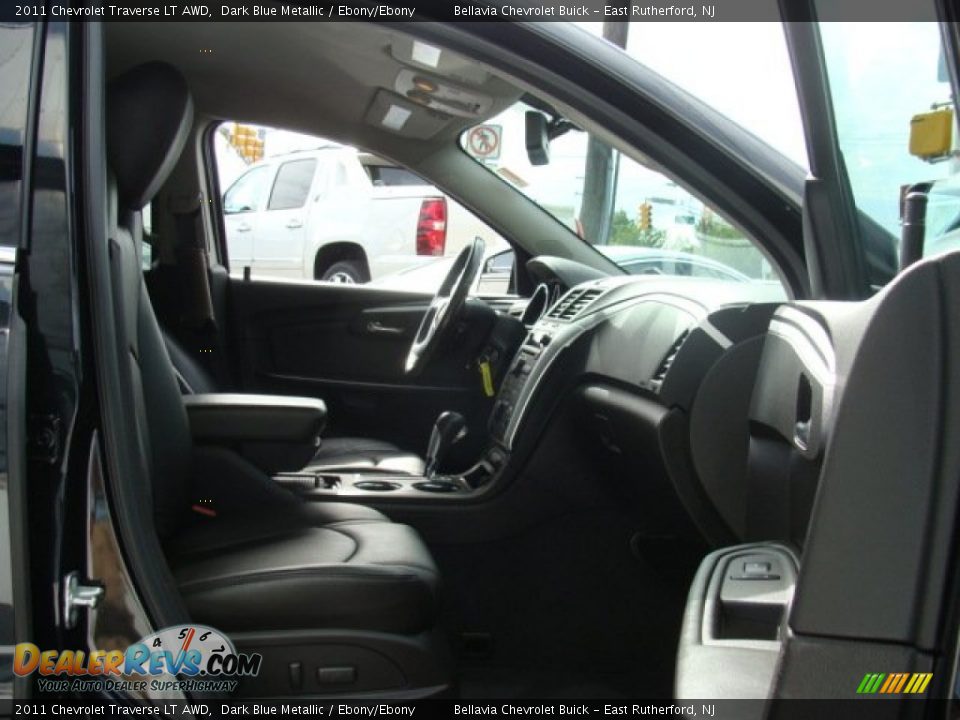 2011 Chevrolet Traverse LT AWD Dark Blue Metallic / Ebony/Ebony Photo #8