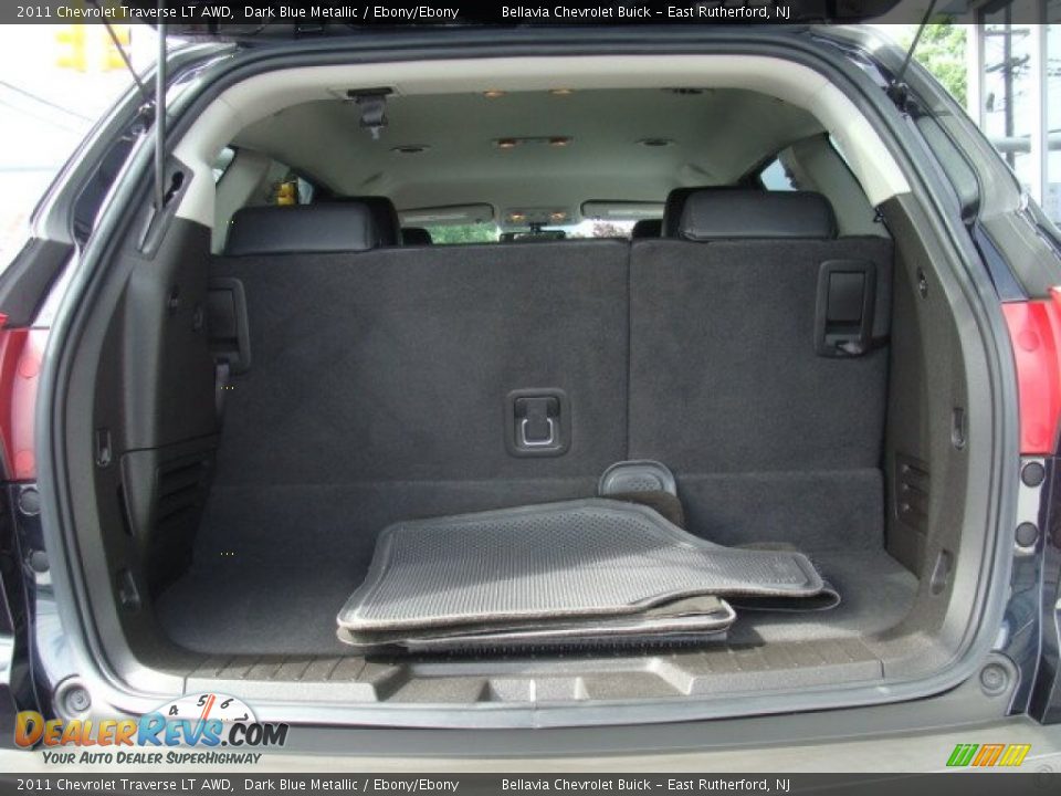 2011 Chevrolet Traverse LT AWD Dark Blue Metallic / Ebony/Ebony Photo #13