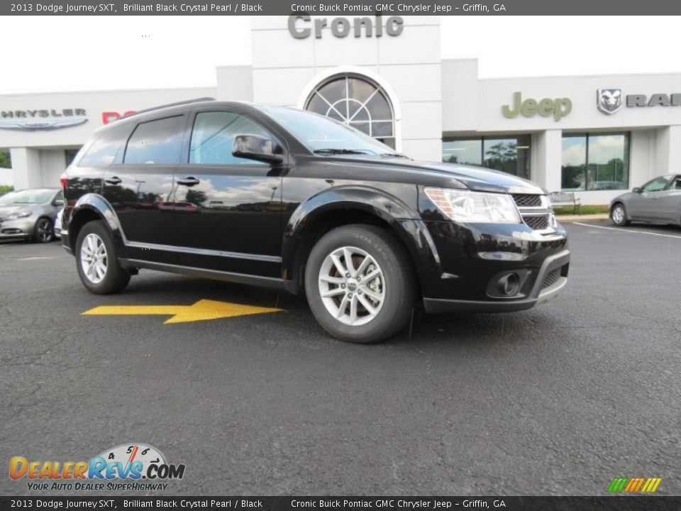 2013 Dodge Journey SXT Brilliant Black Crystal Pearl / Black Photo #1