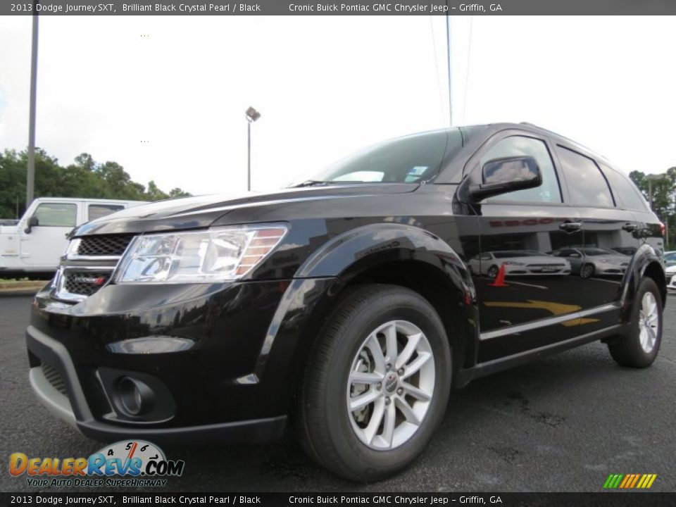 2013 Dodge Journey SXT Brilliant Black Crystal Pearl / Black Photo #3