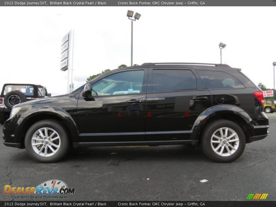 2013 Dodge Journey SXT Brilliant Black Crystal Pearl / Black Photo #4
