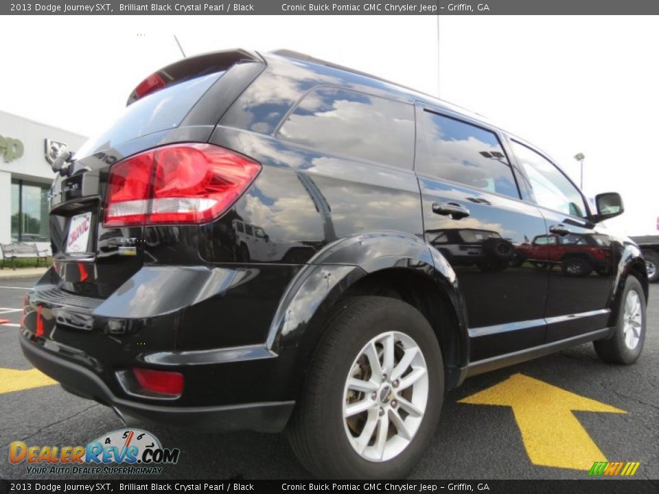 2013 Dodge Journey SXT Brilliant Black Crystal Pearl / Black Photo #7