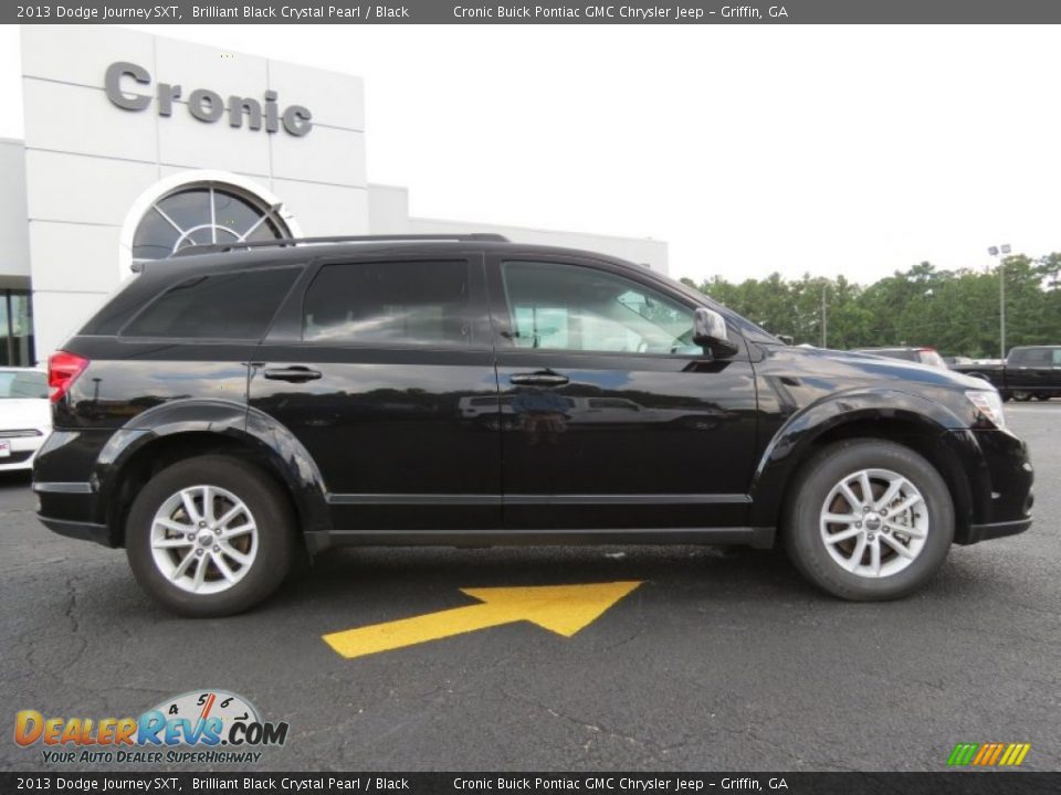 2013 Dodge Journey SXT Brilliant Black Crystal Pearl / Black Photo #8